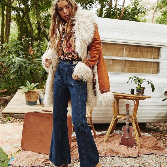 🦄Boulevard Denim Jeans with Belt - Picture 1 of 4